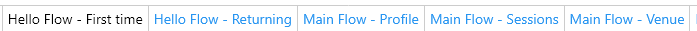 Flow tabs (1a)